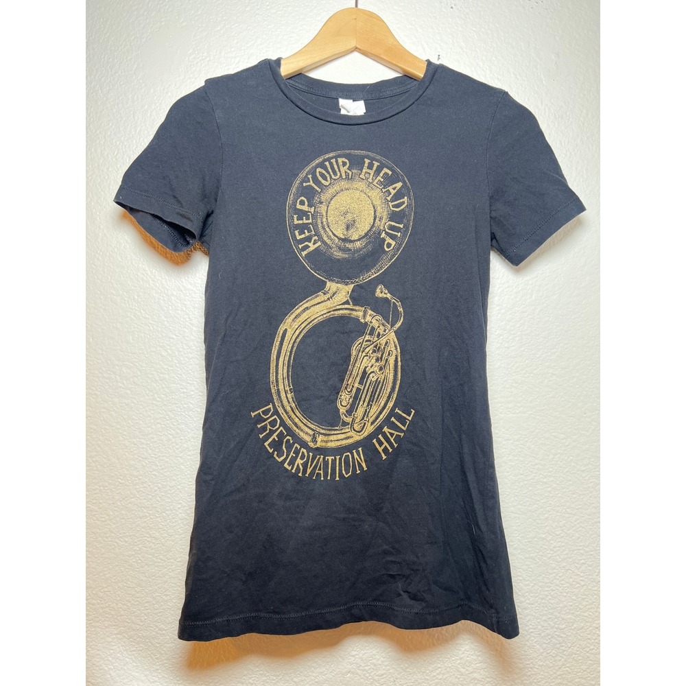 Alexa Pulitzer Preservation Hall New Orleans Keep Your Head Up Graphic Tee M